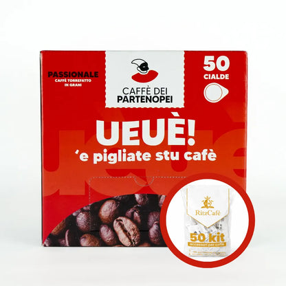 Cialde Miscela Passionale - Box da 50 pz + KIT Accessori